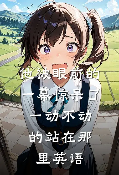 他被眼前的一幕惊呆了,一动不动的站在那里英语